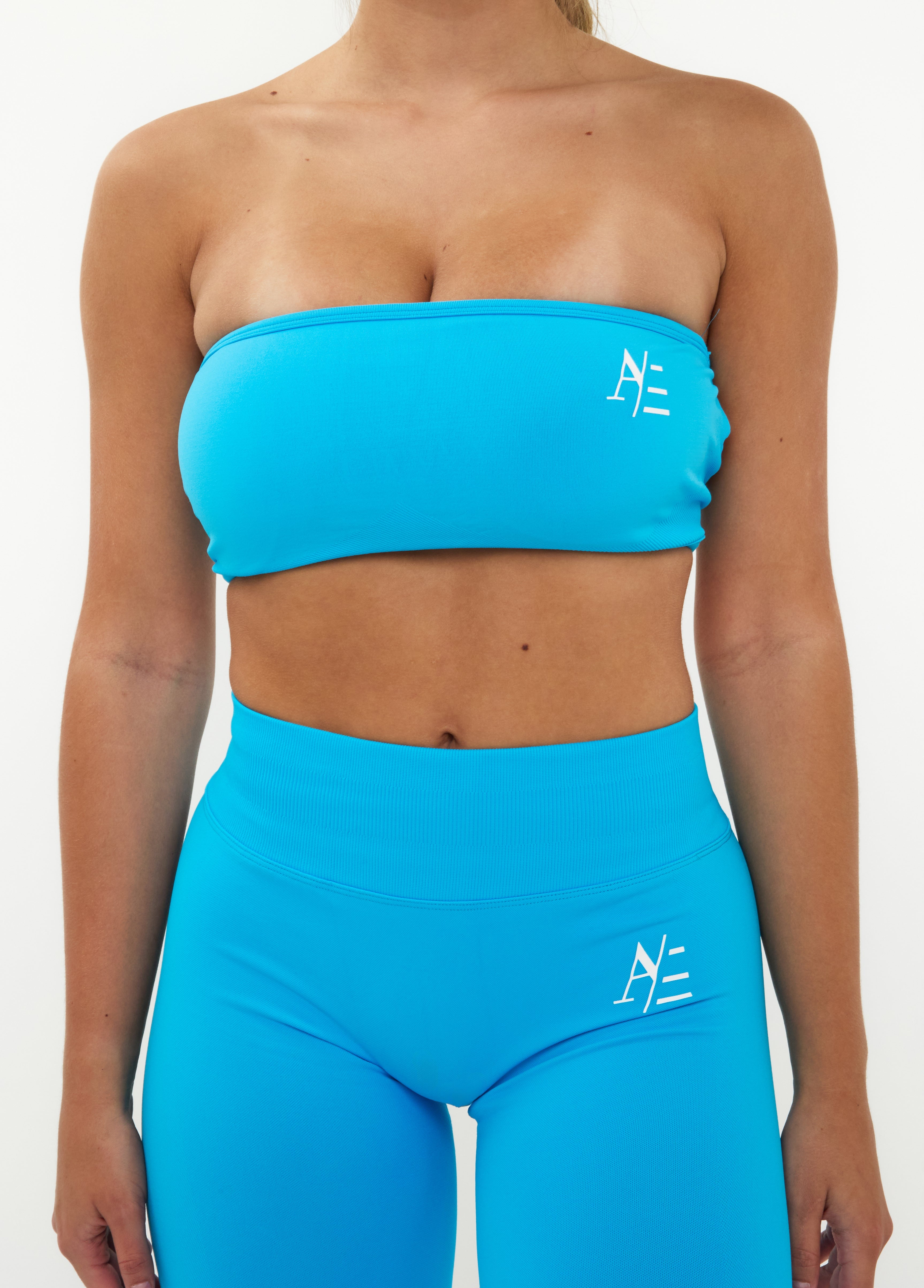 Bandeau Sports Bra Tropical Blue