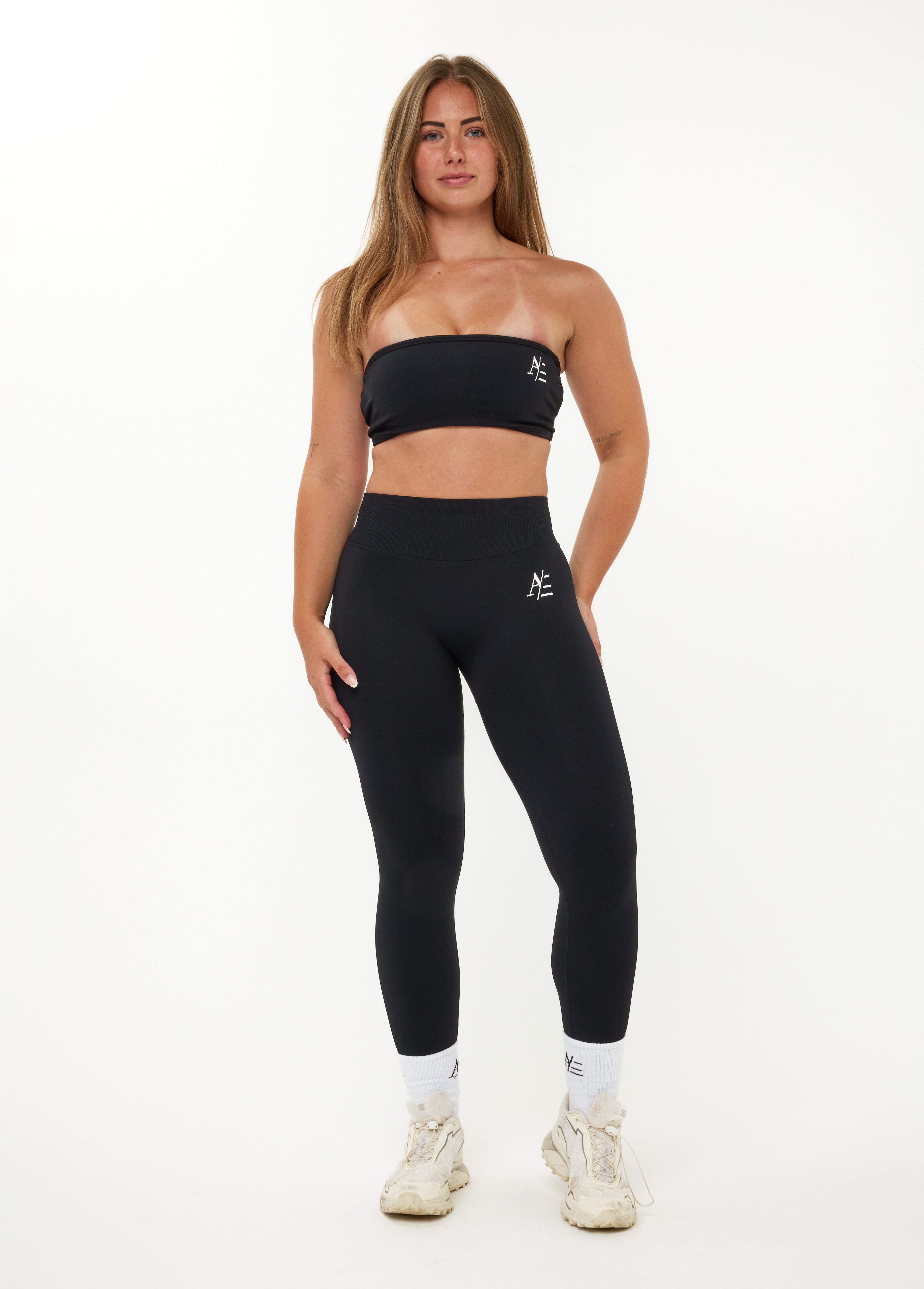 Bandeau Sports Bra Obsidian Black