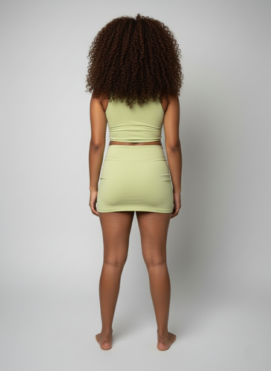 ROYALTY CRYSTAL - 2 PIECE SHORT SKIRT SET