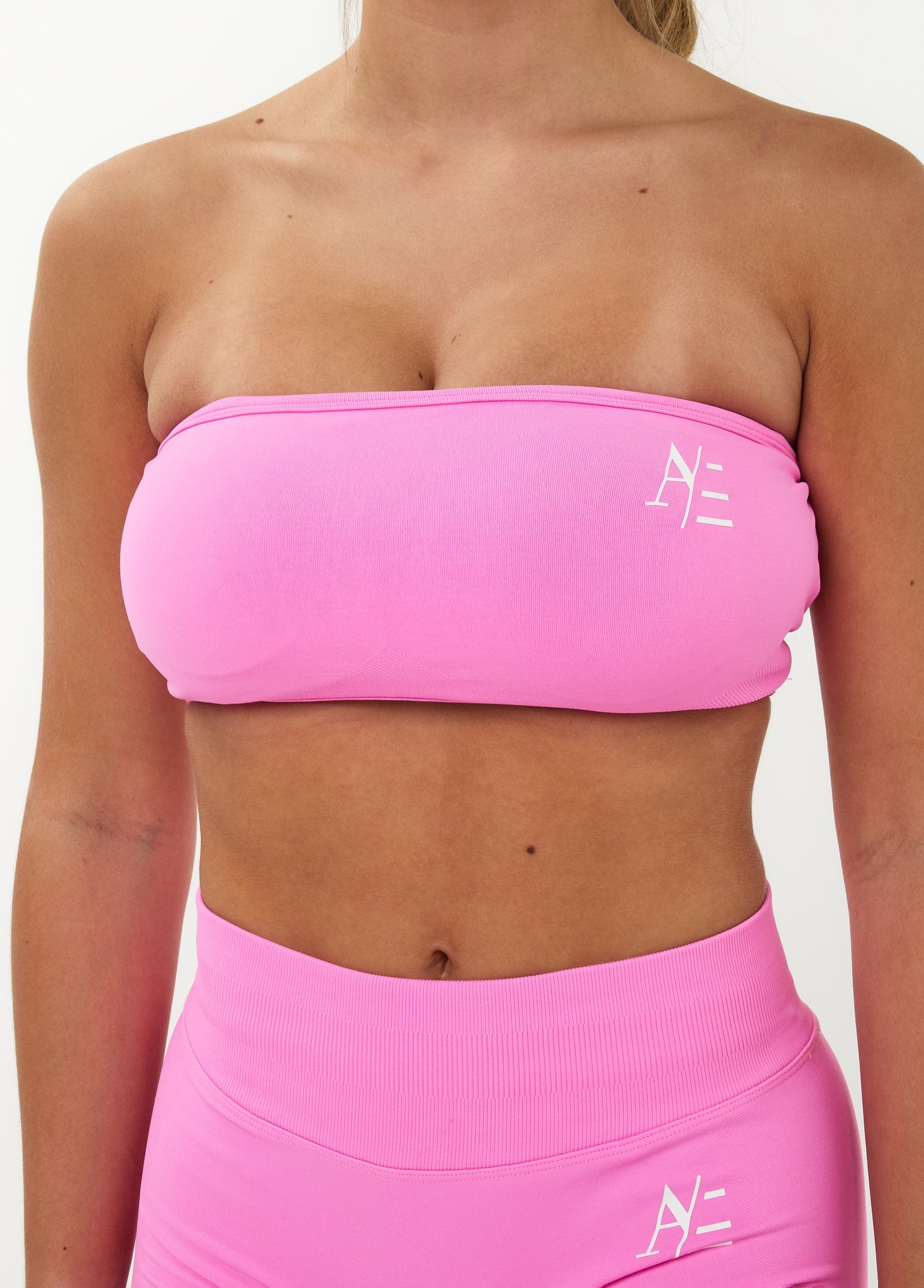 Bandeau Sports Bra Bright Pink
